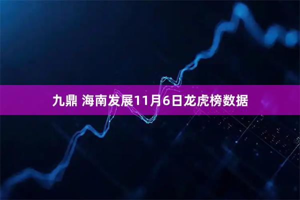 九鼎 海南发展11月6日龙虎榜数据
